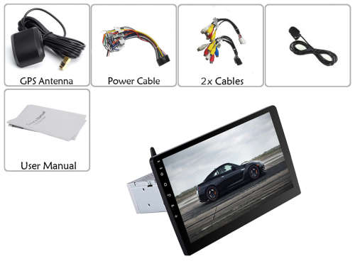 1 DIN Android 6.0 Car Media Player - - 10.1 Inch Display, Touch Screen,Quad-Core CPU, GPS