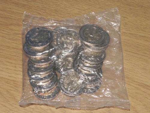 2011 S. AFRICA R5 COINS, SEALED PACK OF 20 COINS