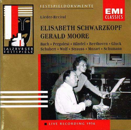 ELISABETH SCHWARZKOPF, GERALD MOORE: LIEDER-RECITAL SALZBURG 1956 - EMI CLASSICS pressing CD