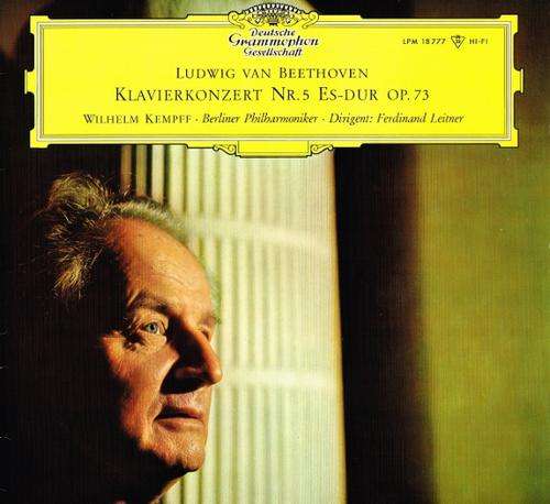 WILHELM KEMPFF, BP: FERDINAND LEITNER - BEETHOVEN: KLAVIERKONZERT NR. 5 ES-DUR OP. 73 - DG Mono LP