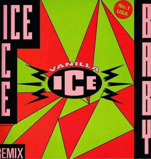 VANILLA ICE: ICE ICE BABY REMIX - EEC SBK RECORDS / ULTRA RECORDS / EMI pressing 12inch Maxi Single