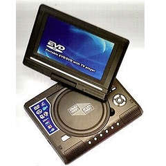 7.8 INCH LCD PORTABLE EVD / DVD /WITH TV PLAYER/CARD/READER/USB GAME.