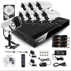 8 CHANNEL HDMI CCTV SYSTEM WITH 900 TVL CAMERAS & 3G AND SMARTPHONE VIEW & WARRANTY!(Special offer)