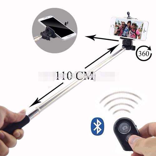 Selfie rod with Bluetooth wireless remote
