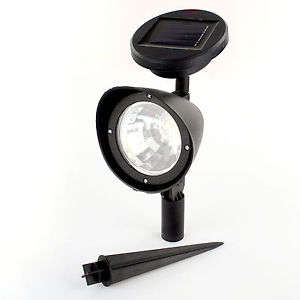 3-LED Solar Power Garden Lamp Spot Light Outdoor Lawn Landscape Path Spotlight