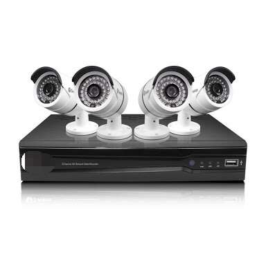 4 CHANNEL HDMI CCTV SYSTEM WITH HD1500 TVL CAMERAS & 3G AND SMARTPHONE VIEW & WARRANTY