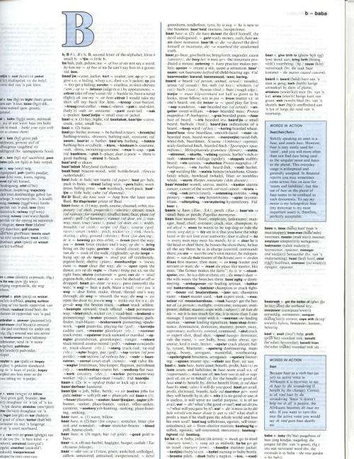 Afrikaans-English, English-Afrikaans Dictionary