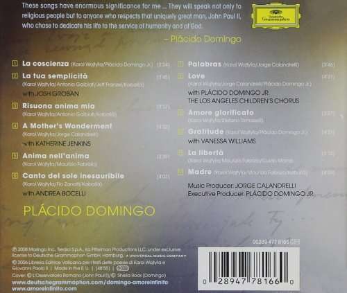 Amore Infinito: Somgs Inspired by the Poems of Pope John Paul II (Domingo)