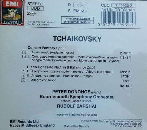 Tchaikovsky: Paino Concerto No. 1 and Concert Fantasy