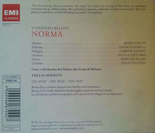Bellini: Norma (3CDs, Callas)