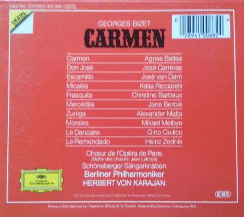 Bizet: Carmen (3CDs, Karajan)