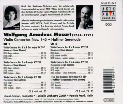 Mozart: Violin Concertos (2 CDs)