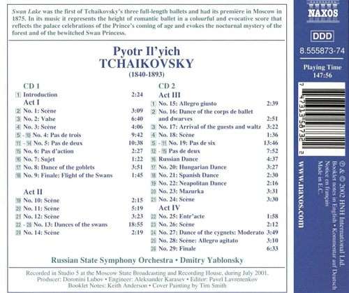 Tchaikovsky: Swan Lake (2CDs, Complete)