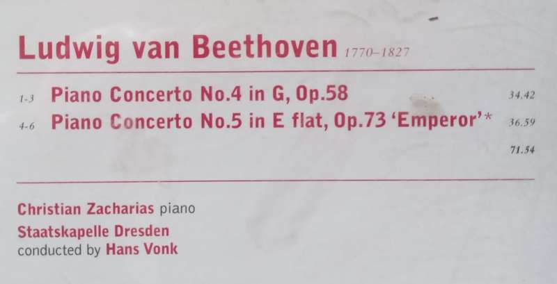 Beethoven: Piano Concertos Nos. 4 & 5 (Zacharias)