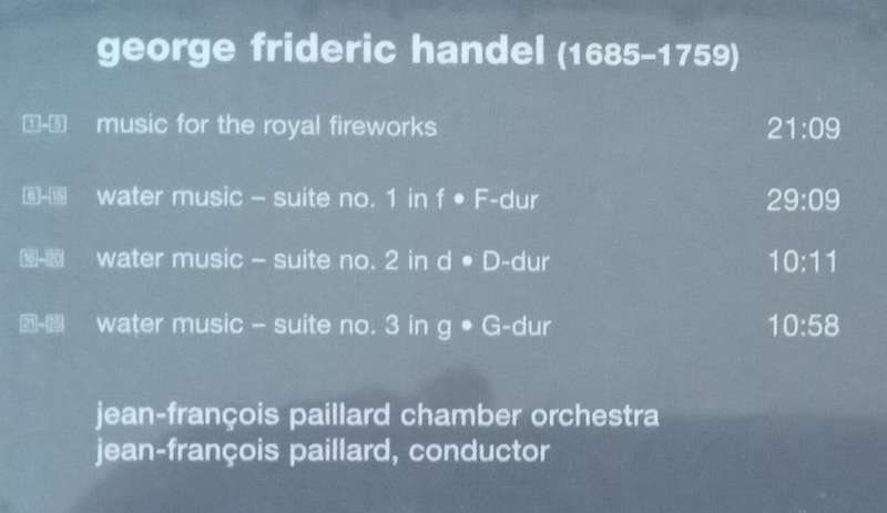 Handel: Water Music & Music for the Royal Fireworks (Paillard)