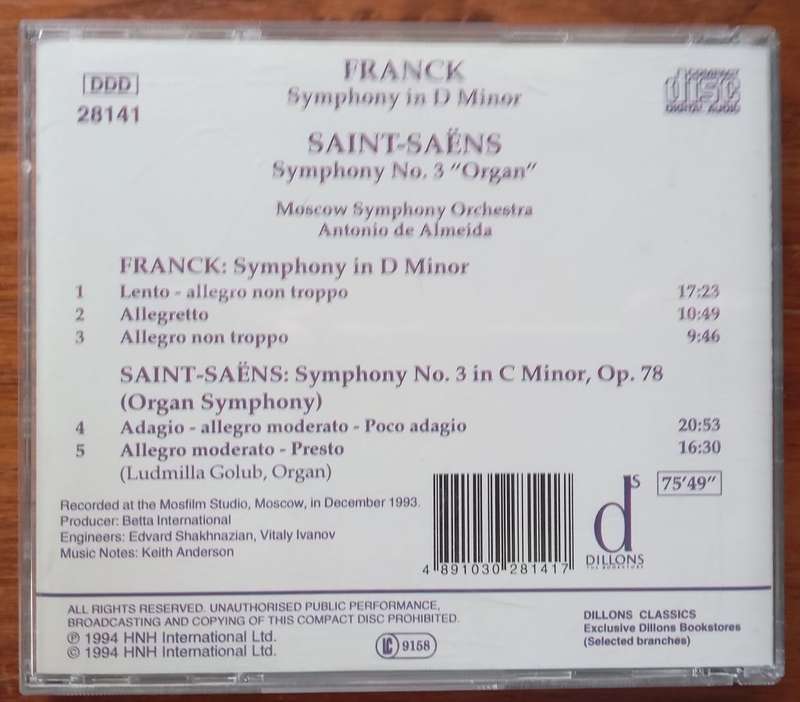 Franck & Saint-Saens: Symphonies