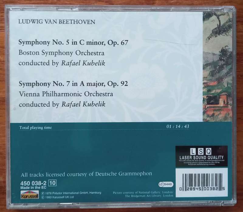 Beethoven: Symphonies Nos. 5 & 7 (Kubelik)