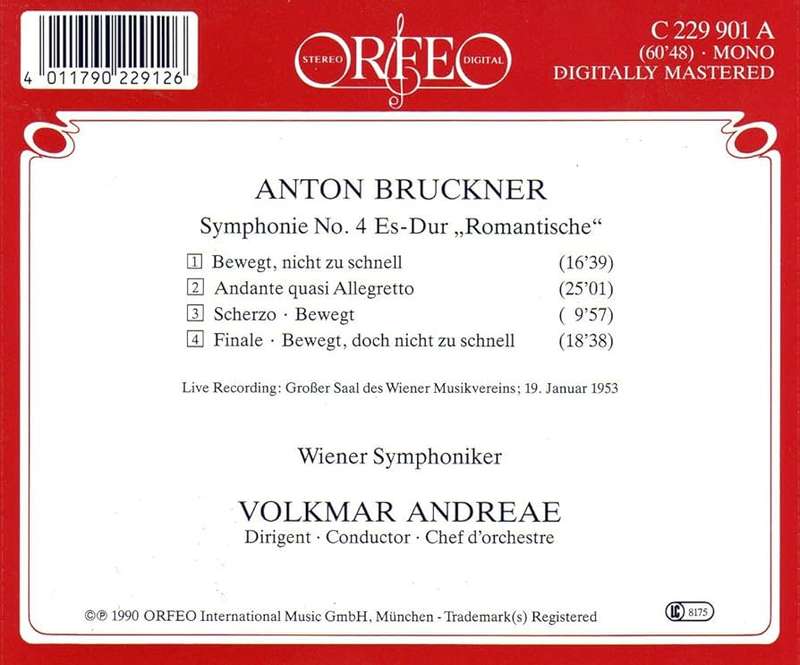 Bruckner: Symphony No. 4 (Andreae)
