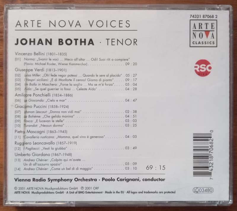 Johann Botha: Italian Arias