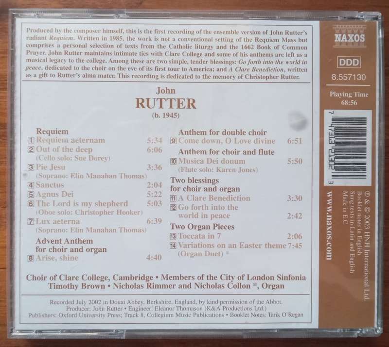 Rutter: Requiem and Other Sacred Music