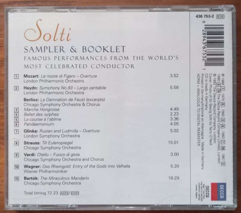 Solti: Sampler