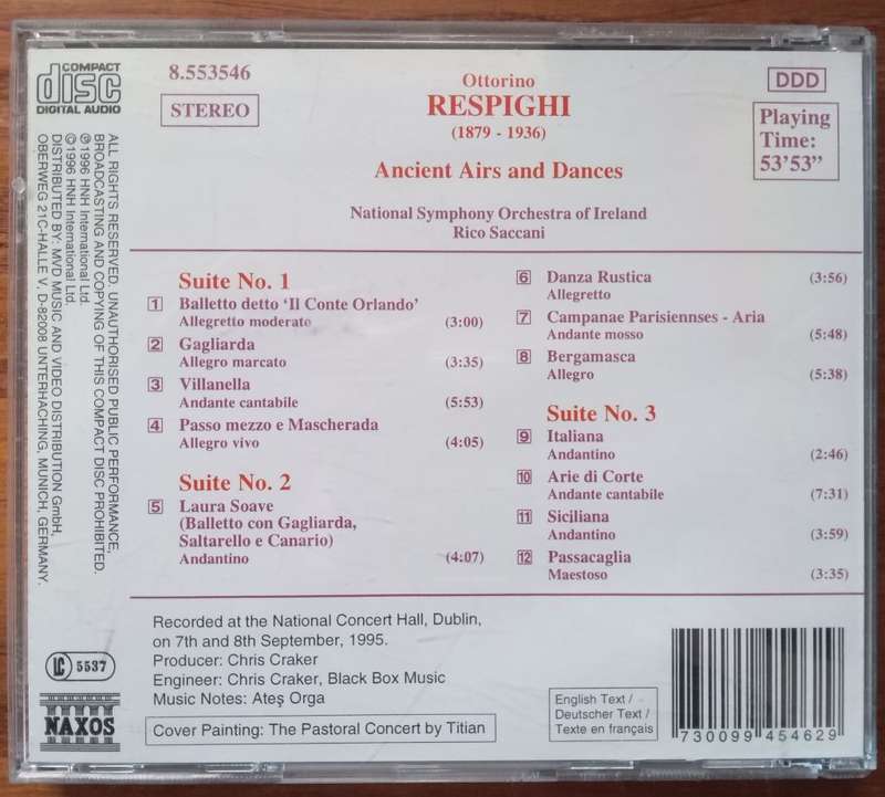 Respighi: Ancient Airs and Dances, Suites 1-3