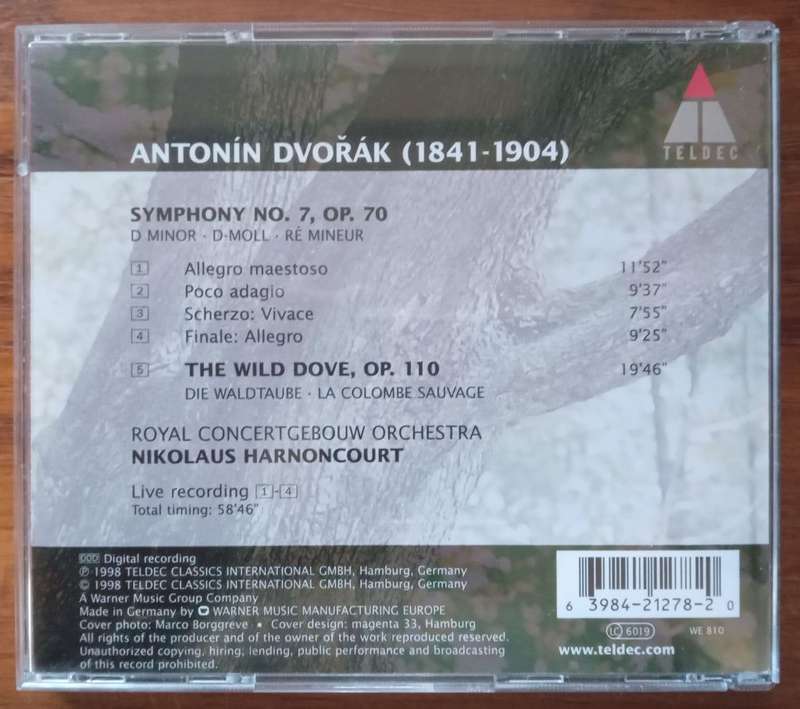 Dvorak: Symphony No. 7, The Wild Dove (Harnoncourt)