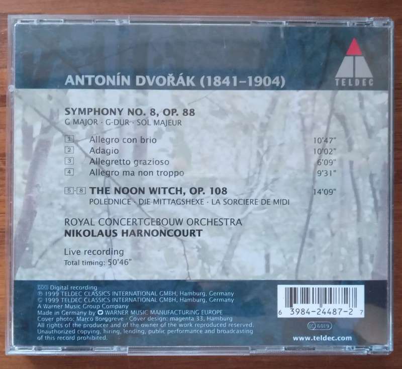 Dvorak: Symphony No. 8, The Noon Witch (Harnoncourt)