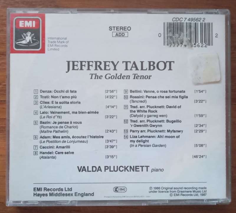 Jeffrey Talbot: The Golden Tenor