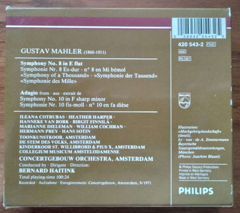 Mahler: Symphony No. 8 (2CDs, Haitink)