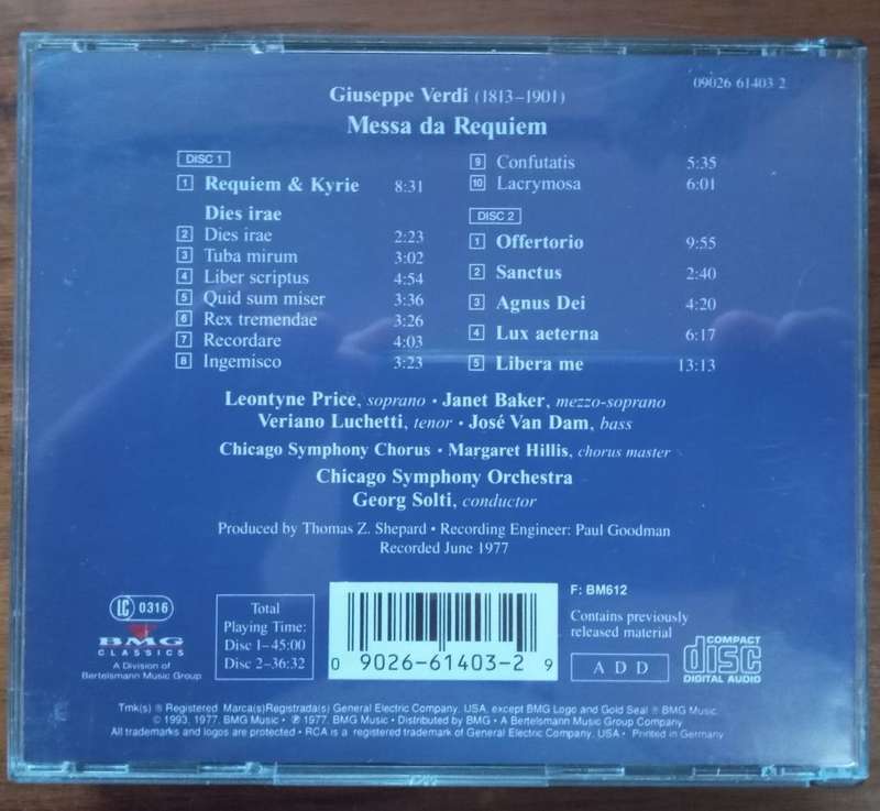 Verdi: Requiem (2CDs, Solti)