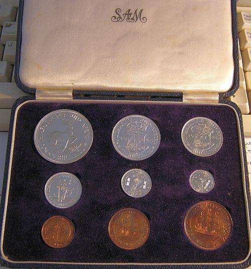 Superb 1948 set. High grade, I think at least three coins are Cameo.