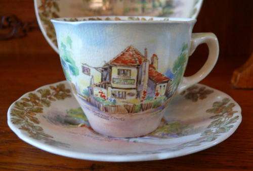 Royal Doulton "OLD ENGLISH INNS" Cup and Saucer