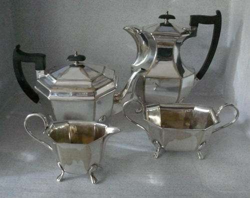 Silver Plated (EPNS) Sheffield Tea and Coffee Set - Made in England