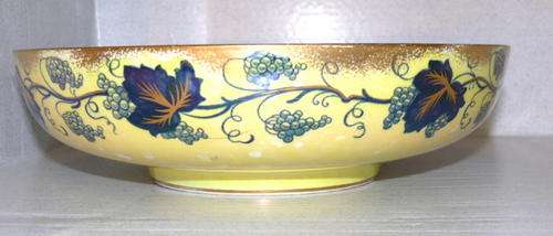 A HUGE ART DECO LASOL WADE FRUIT BOWL