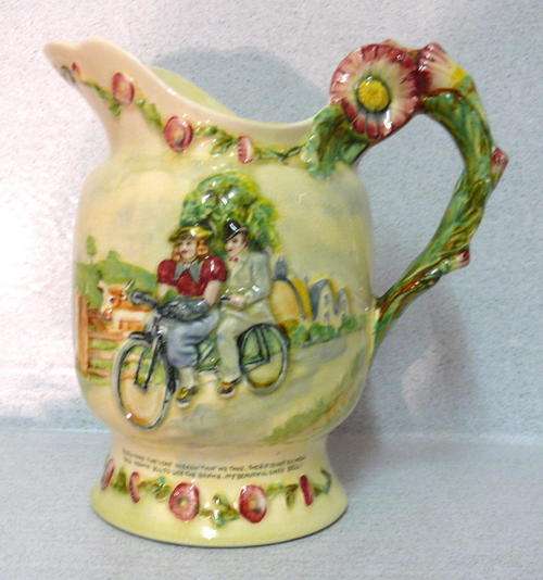 ART DECO Crown Devon Fieldings Musical Jug "DAISY BELL" - Stunning Piece!
