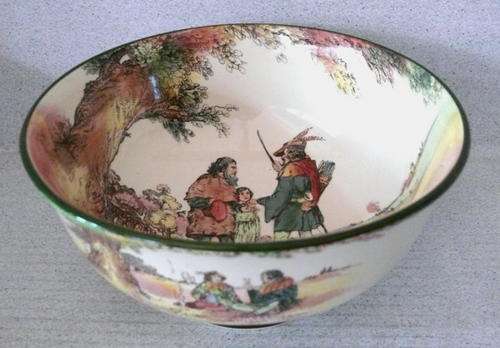ROYAL DOULTON "UNDER THE GREENWOOD TREE" FOOTED BOWL - VERY RARE