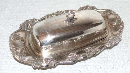 Beautiful Silver Plated Butter Dish