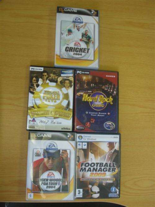Tiger Woods, Poker, Cricket, Football Manager, Casino