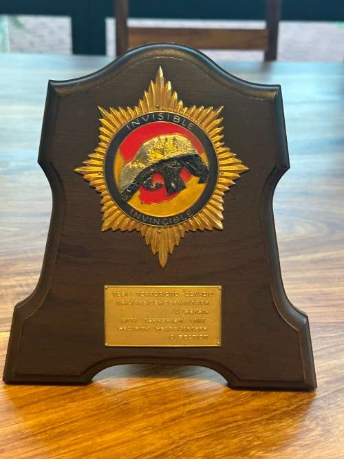 SAP Vlakplaas Anti Terrorism Unit Plaque - C section