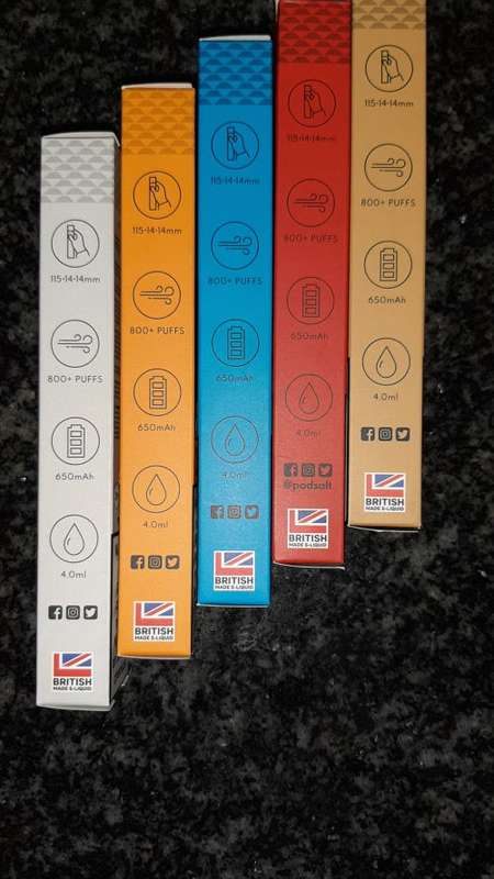 PodSalt Go disposable vape/e-cig
