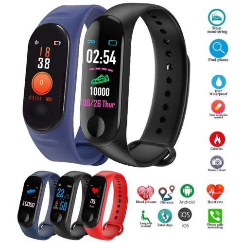 M3 Smart Watch Bracelet Fitness Activity Tracker Blood Pressure Heart Rate