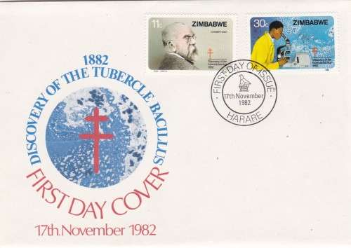Discovery of the Tubercle Bacillus Zimbabwe 17th November 1882 FDC
