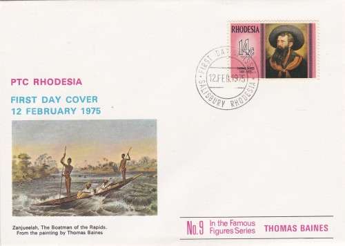 Rhodesia Thomas Baines FDC