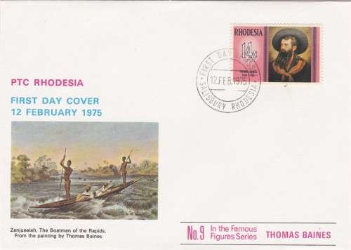 Rhodesia Thomas Baines FDC