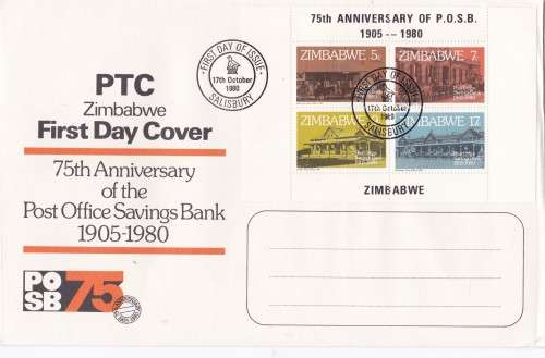 Post Office Savings Bank Zimbabwe FDC