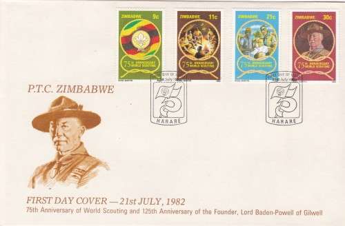 Anniversary of World Scouting Zimbabwe FDC