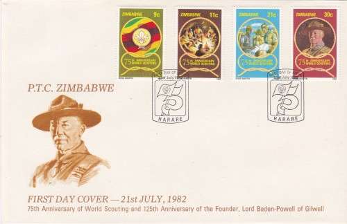 Anniversary of World Scouting Zimbabwe FDC