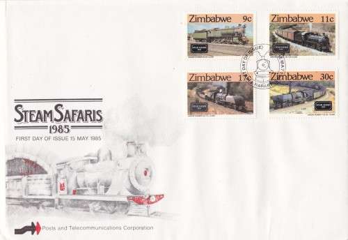 Steam Safaris 1985 Zimbabwe FDC