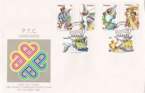 World Communicatios Year Zimbabwe FDC